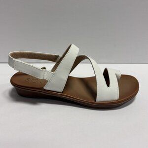 Soul Naturalizer Women’s Shakina, White Slingback Sandals, Size 7.5 M